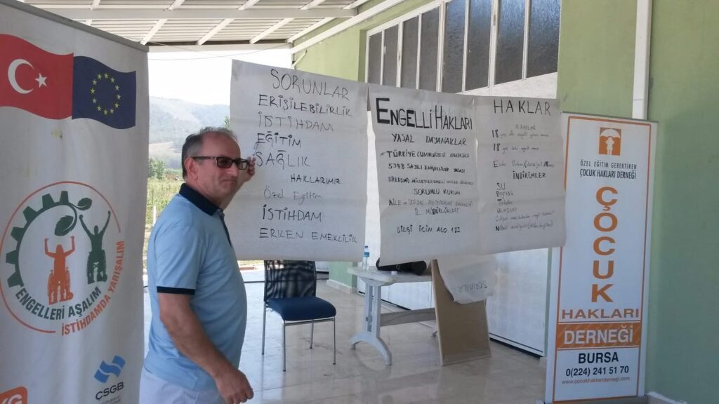Özel Eğitim Gerektiren Çocuk Hakları Derneği etkinliğinden bir kare