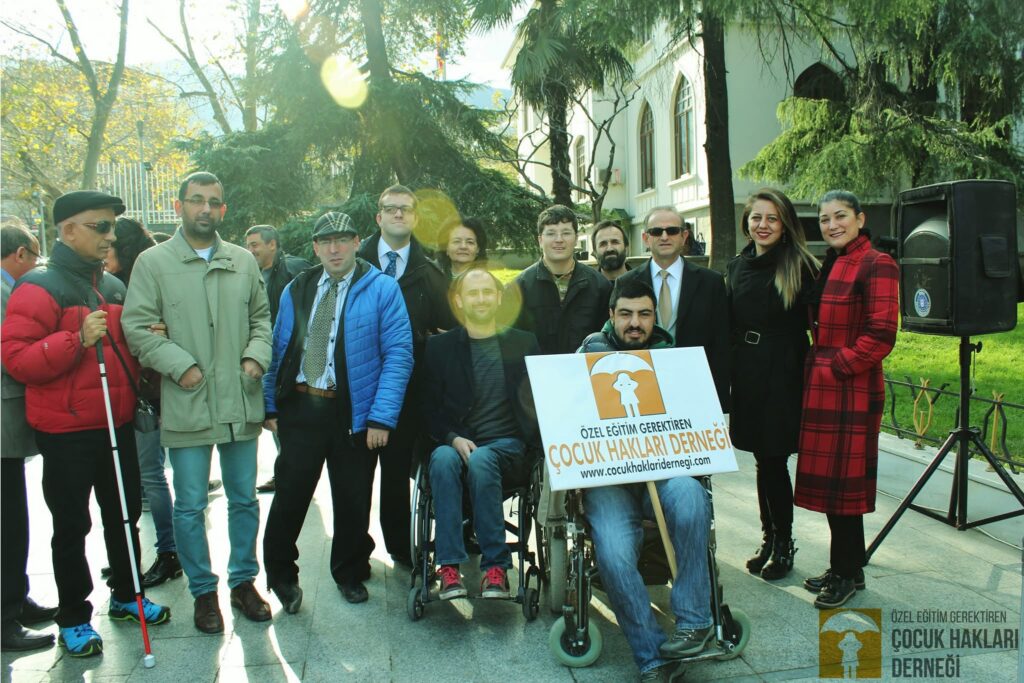 Özel Eğitim Gerektiren Çocuk Hakları Derneği etkinliğinden bir kare